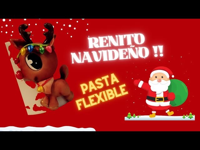 COMO HACER RENITO NAVIDEÑO BEBÉ ????⛄️❄️????. PASTA FLEXIBLE. PORCELANA FRIA. TAZA DECORADA