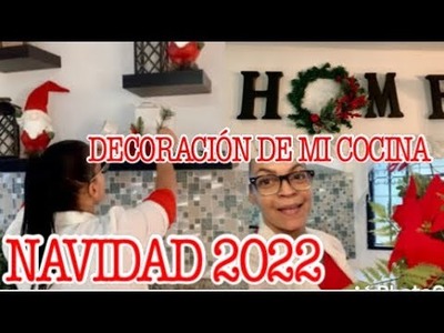 DECORACIÓN NAVIDEÑA# DE MI COCINA 2022. IDEAS PARA DECORAR LA COCINA