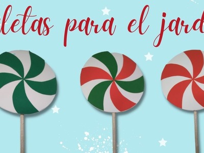 Paletas de caramelo DIY - Dulce Navidad