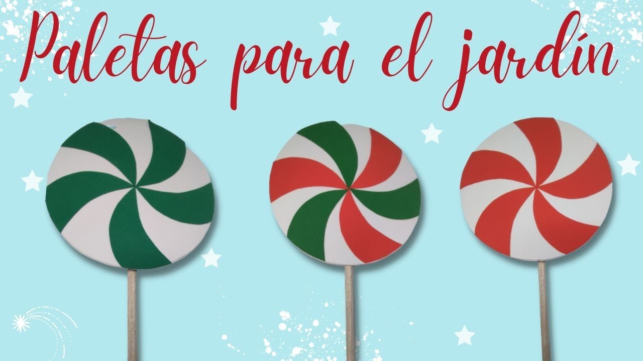 Paletas de caramelo DIY - Dulce Navidad