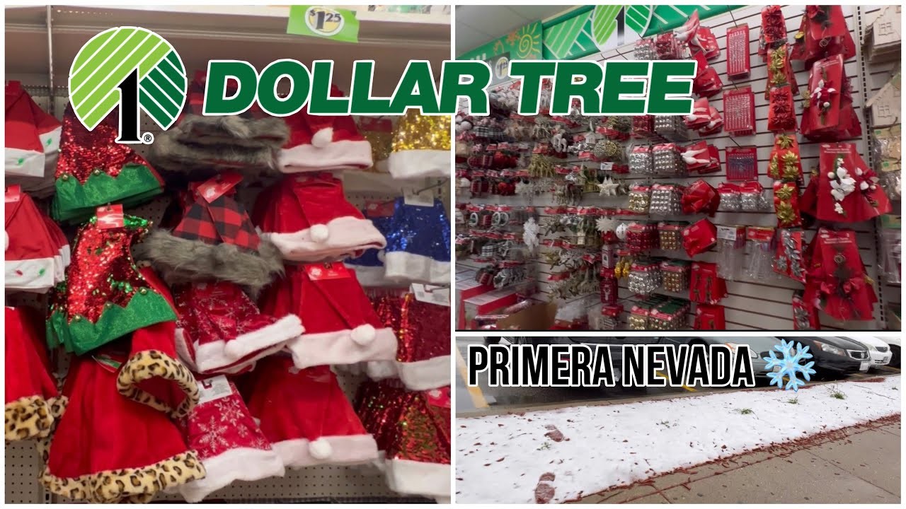 #vlogmas Comprando decoraciones navideñas en dollar tree #vlog + la primera nevada ❄️ #limpieza