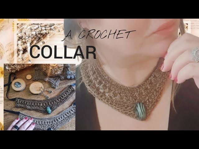 Cómo hacer un collar a Crochet, un collar festivo ideal eventos  #Collarvictoria