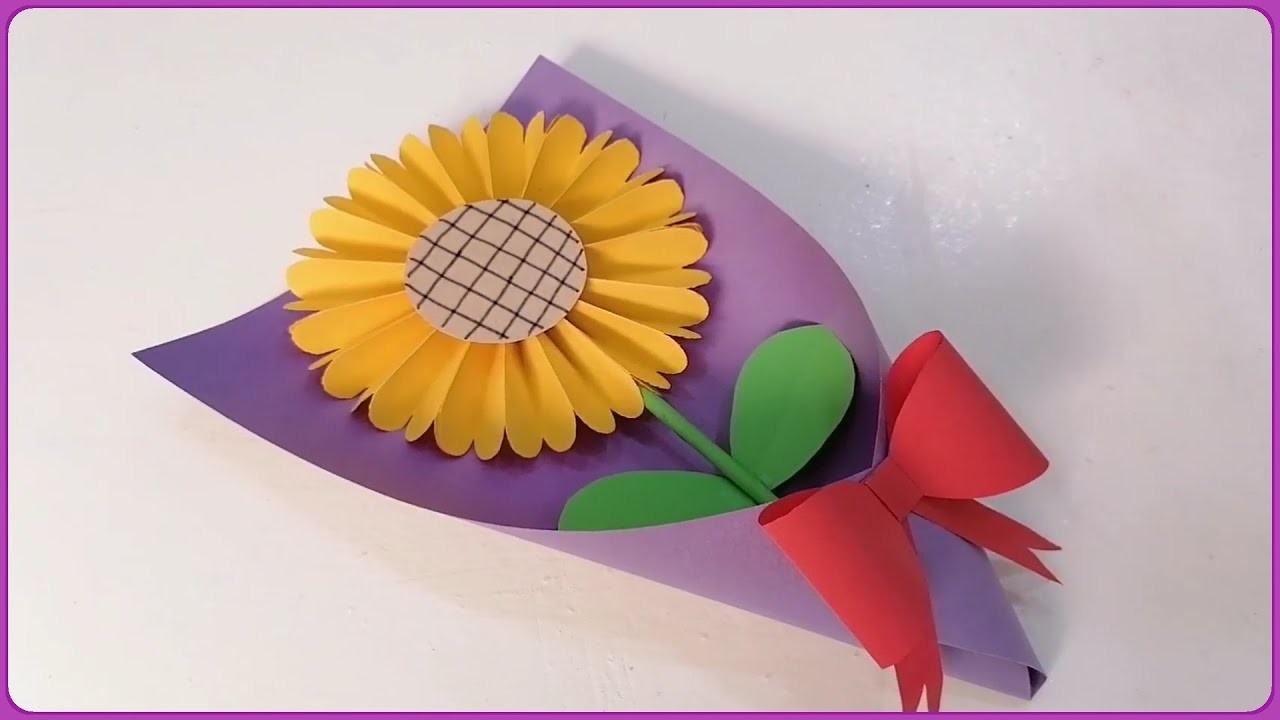 Ramo de flor - Cómo hacer un ramo de flores - manualidades
