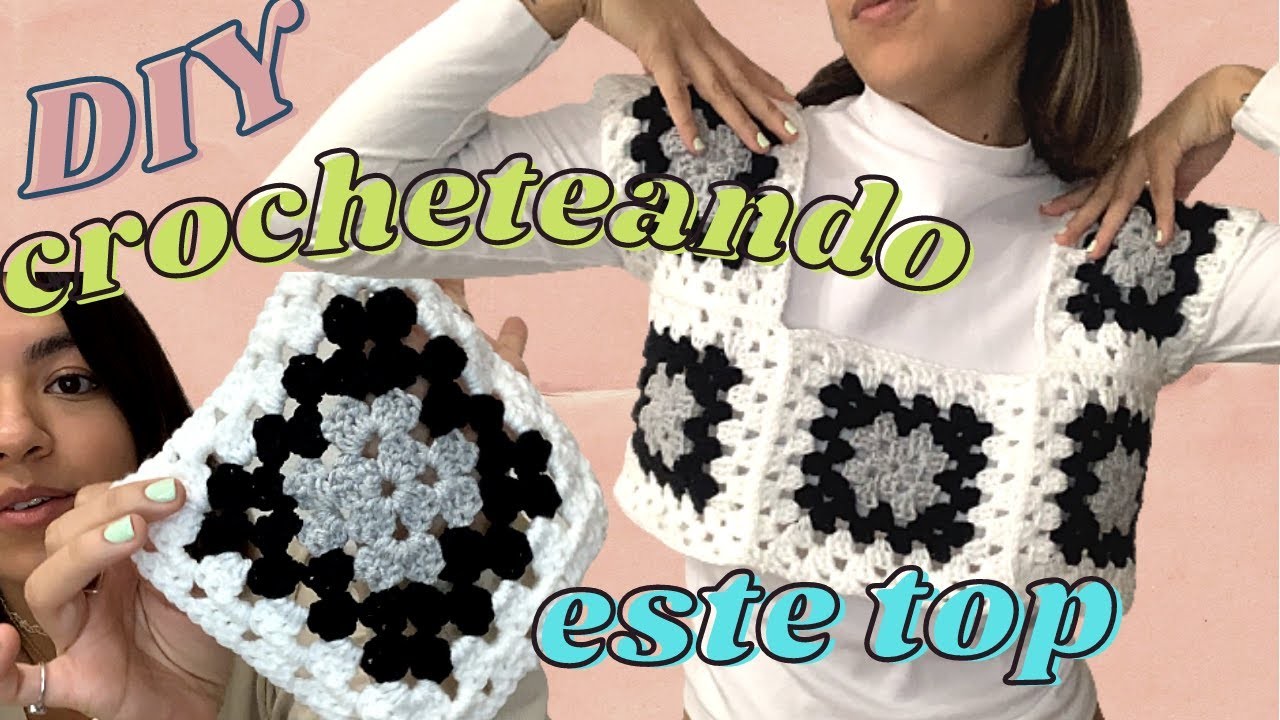Tutorial: top crochet | Patrón gratis!! | Nanny square top  DIY ???? Principiante