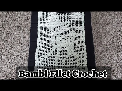 Bambi en filet crochet Paso a paso para principiantes - centro de mesa en Filet Crochet. Parte 1.4.