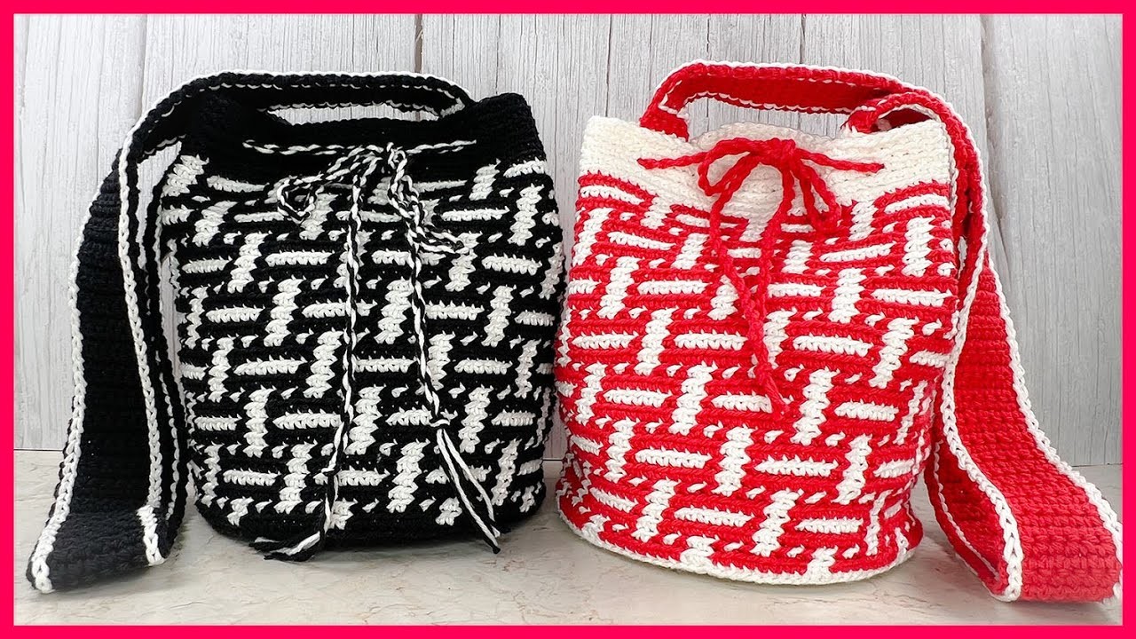 ????Bolso TAPESTRY Redondo en Crochet #2 ????????