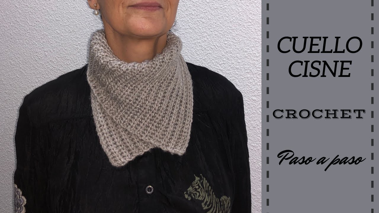 COMO TEJER UN CUELLO CISNE DE CROCHET [TUTORIAL]