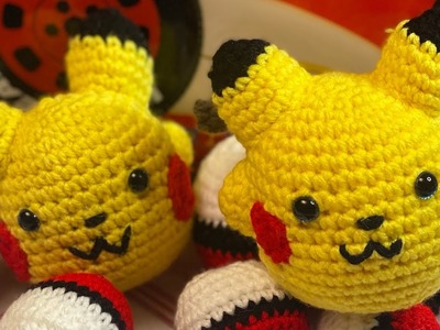 #Pokebola Pikachu amigurumi Tutorial 2.3