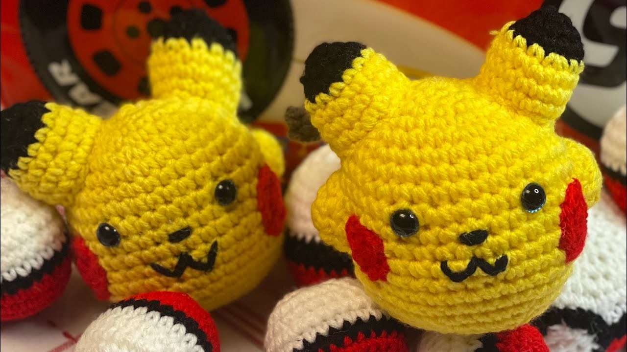 #Pokebola Pikachu amigurumi Tutorial 2.3