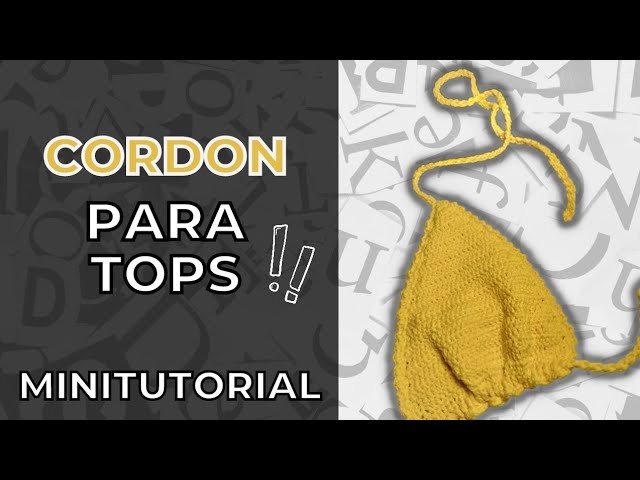 Tira o cordon para #top tejido a #crochet #pasoapaso #tutorial