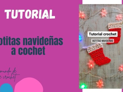 Tutorial crochet: ¿cómo tejer botitas navideñas? #navidadcreativa #crochet #crochetchristmas