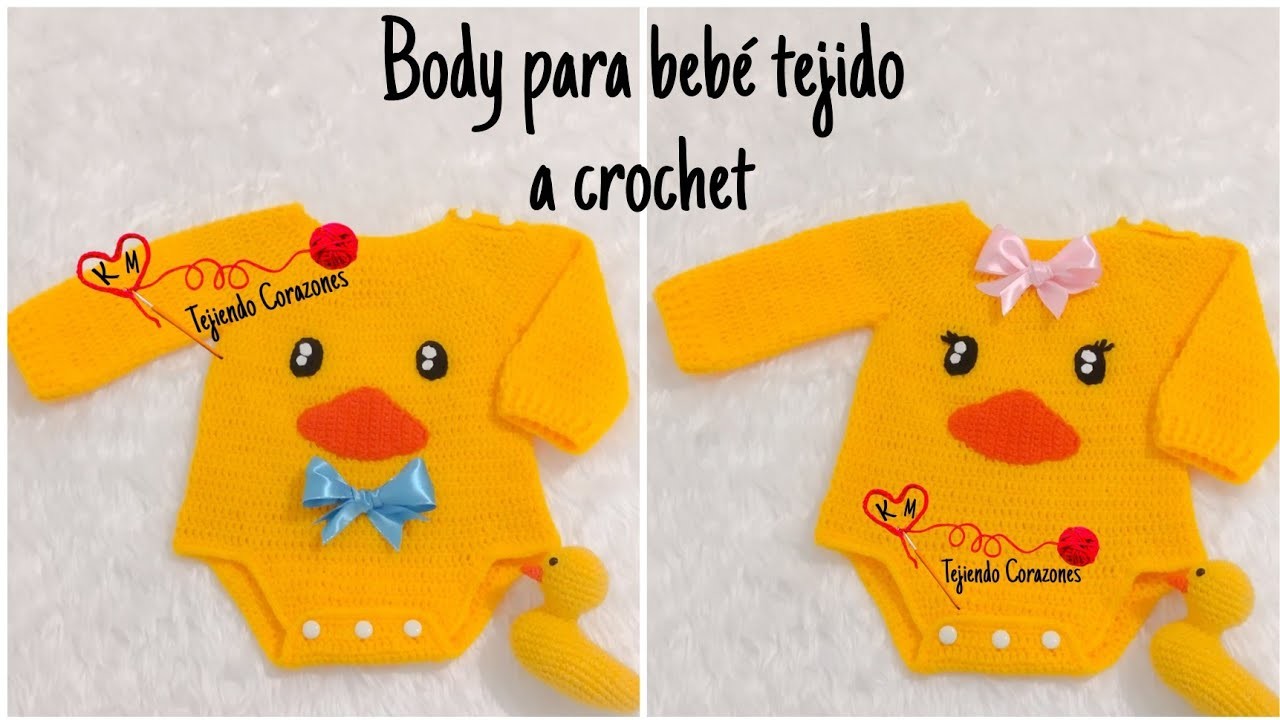 Body Para Bebé Tejido a Crochet | Paso a Paso