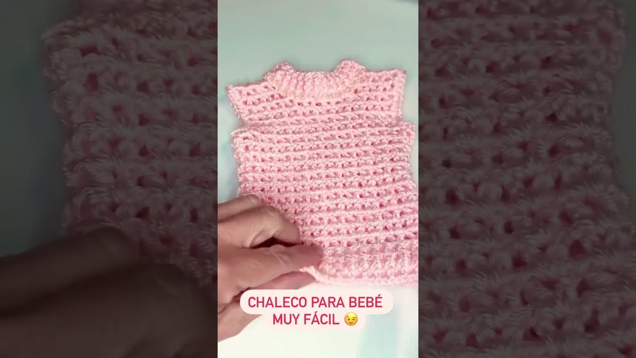Crochet chaleco bebé paso a paso en crochet designs #shorts #comotejer #ganchillo