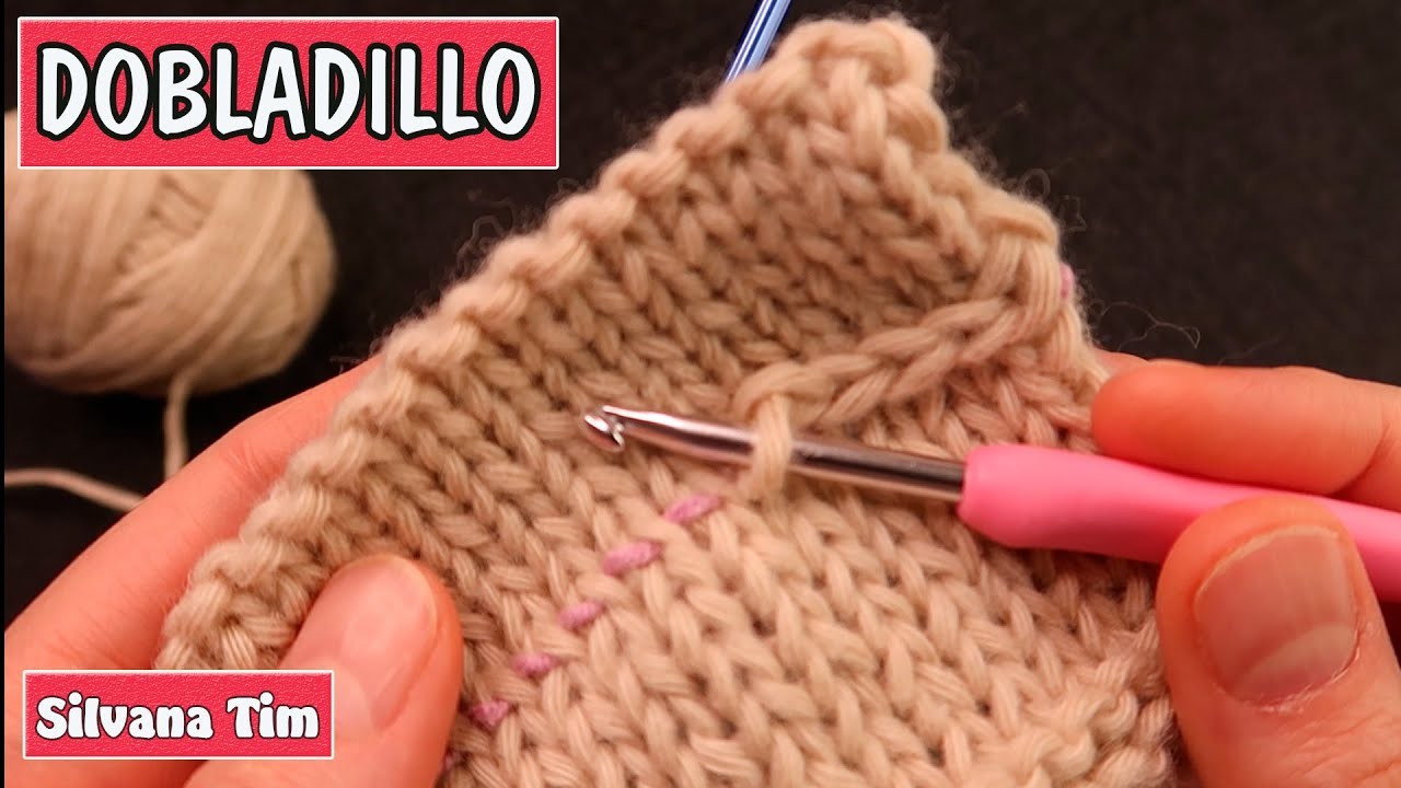 ¡Muy Facil! ???? Cómo coser un DOBLADILLO en un tejido a Dos Agujas con Aguja Crochet