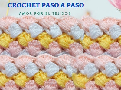 ME SORPRENDIO LO FACIL QUE ES HACER ESTE tejido a crochet PASO A PASO