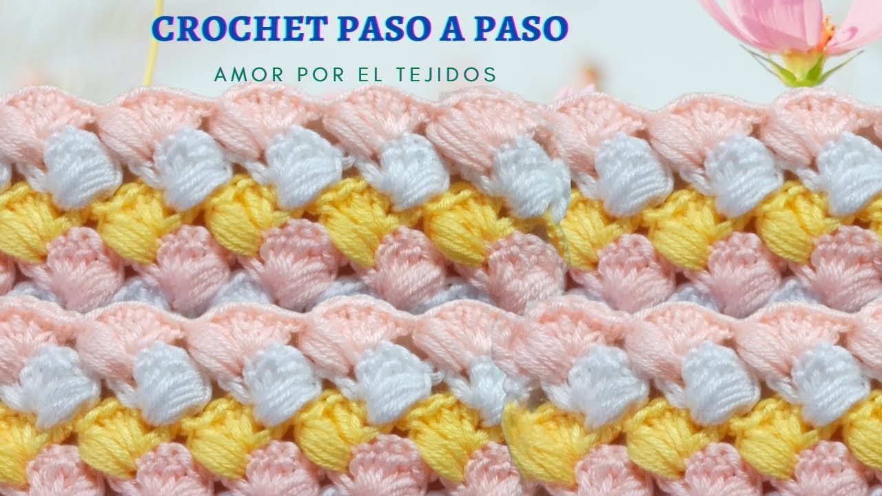 ME SORPRENDIO LO FACIL QUE ES HACER ESTE tejido a crochet PASO A PASO