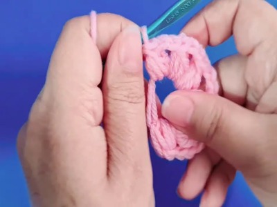 Aprende a tejer lindo punto a crochet lo puedes usar en mantas, diademas, blusas.  Tutorial completo