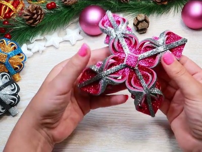 Diy ideas de adornos de Navidad de foami o goma eva muy fáciles, adornos navideños, Diy manualidades