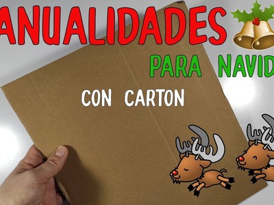 MANUALIDADES PARA NAVIDAD con cartón. MUY FÁCILES, DIY!!