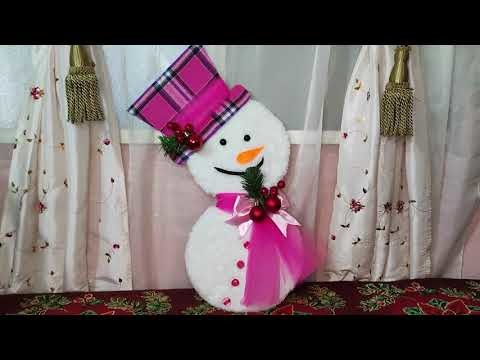 Muñeco de nieve paso a paso | manualidades | diy | navidad