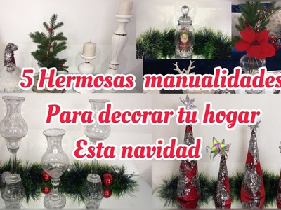 #5 HERMOSAS MANUALIDADES NAVIDEÑAS PARA DECORAR TU HOGAR ????