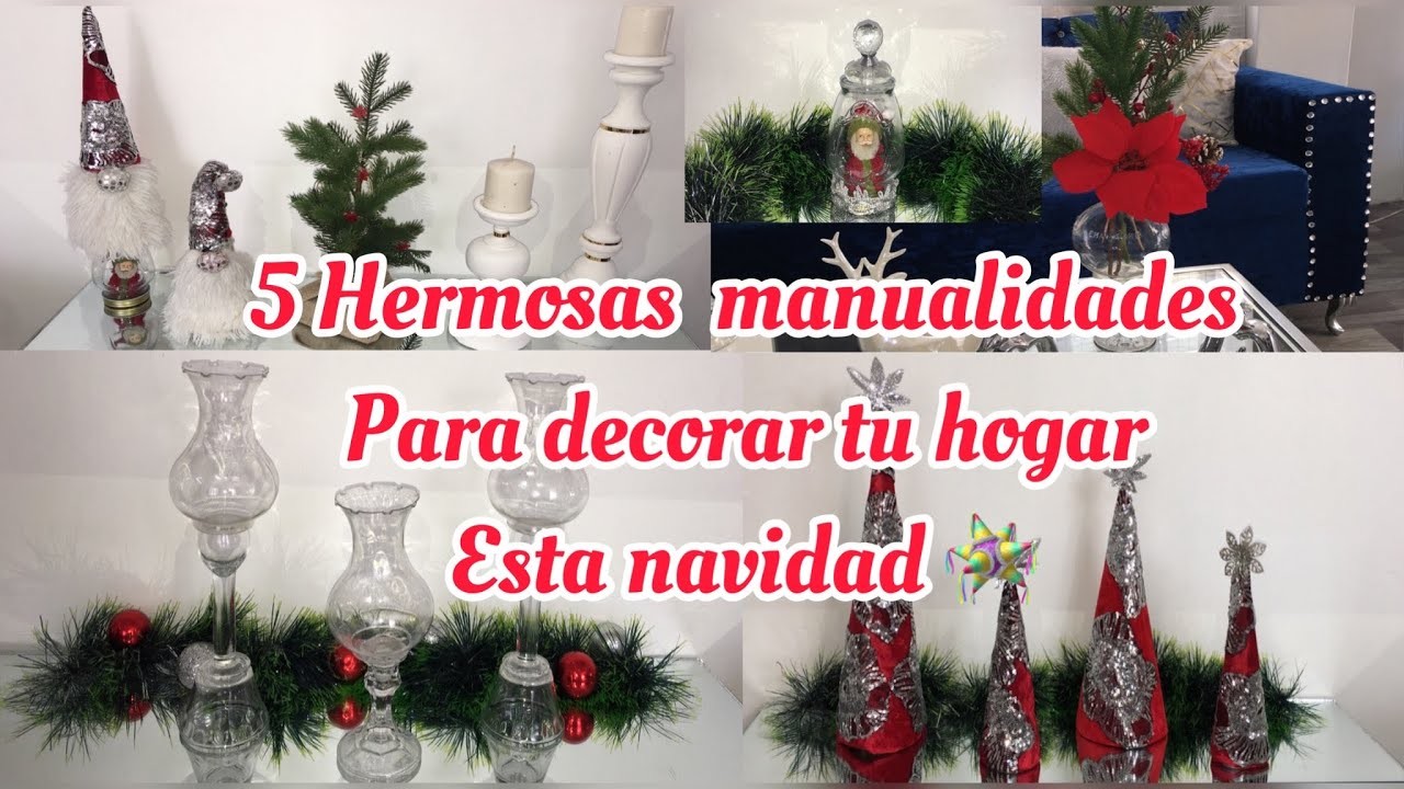 #5 HERMOSAS MANUALIDADES NAVIDEÑAS PARA DECORAR TU HOGAR ????