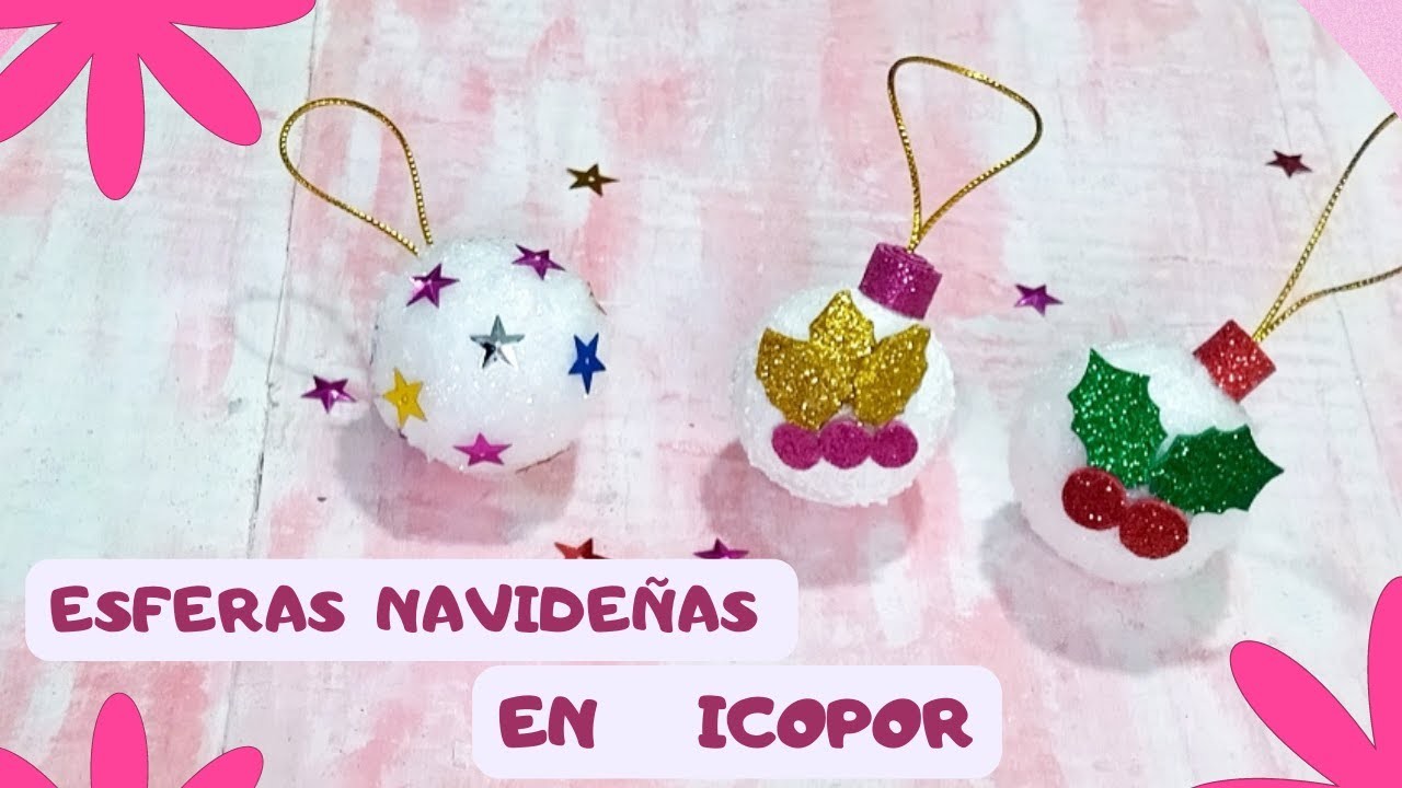 Cómo hacer esferas Navideñas, fácil y económico | Decoración navideña | DIY | Ideas para NAVIDAD