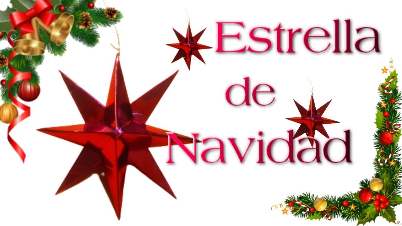 COMO HACER UNA BONITA ESTRELLA DE NAVIDAD DE PAPEL PASO A PASO DE FORMA SENCILLA