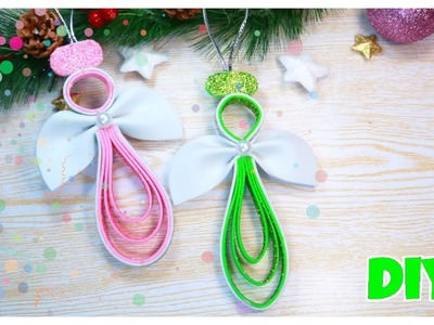 Diy ideas de adornos de Navidad de foami o goma eva muy fáciles, adornos navideños, Diy manualidades