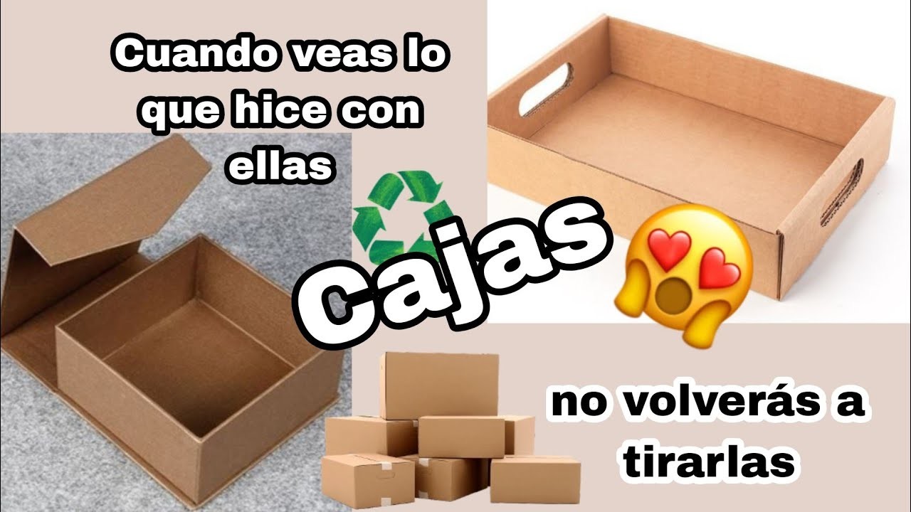 MANUALIDAD FACIL Y ECONOMICA CON CAJAS DE CARTON  RECICLADAS.  organizador con cajas de cartón