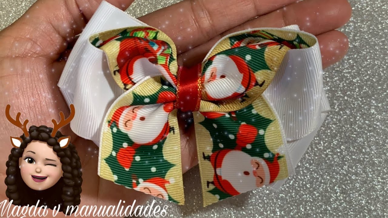 MOÑOS PARA NIÑAS.lazos para niñas.moño navideño ????