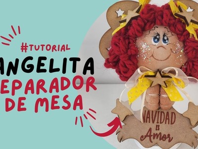 #TUTORIAL ANGELITA SEPARADOR DE MESA | Muñecos, manualidades | Karitas Perú