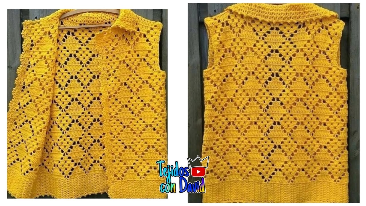 Cómo tejer puntada para blusa de rombos en crochet paso a paso muy detallado y fácil