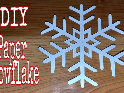 Paper SnowFlake | Cardboard Snowflake | DIY | @dev-dev's simple crafts