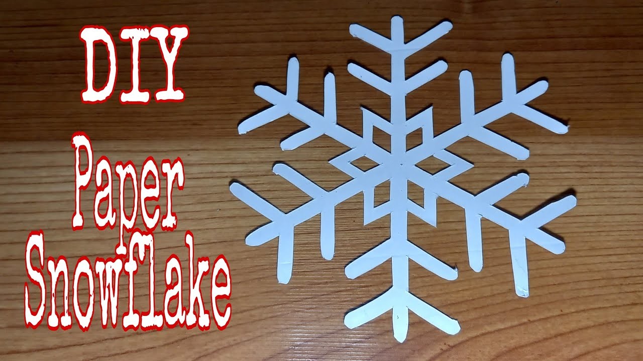 Paper SnowFlake | Cardboard Snowflake | DIY | @dev-dev's simple crafts