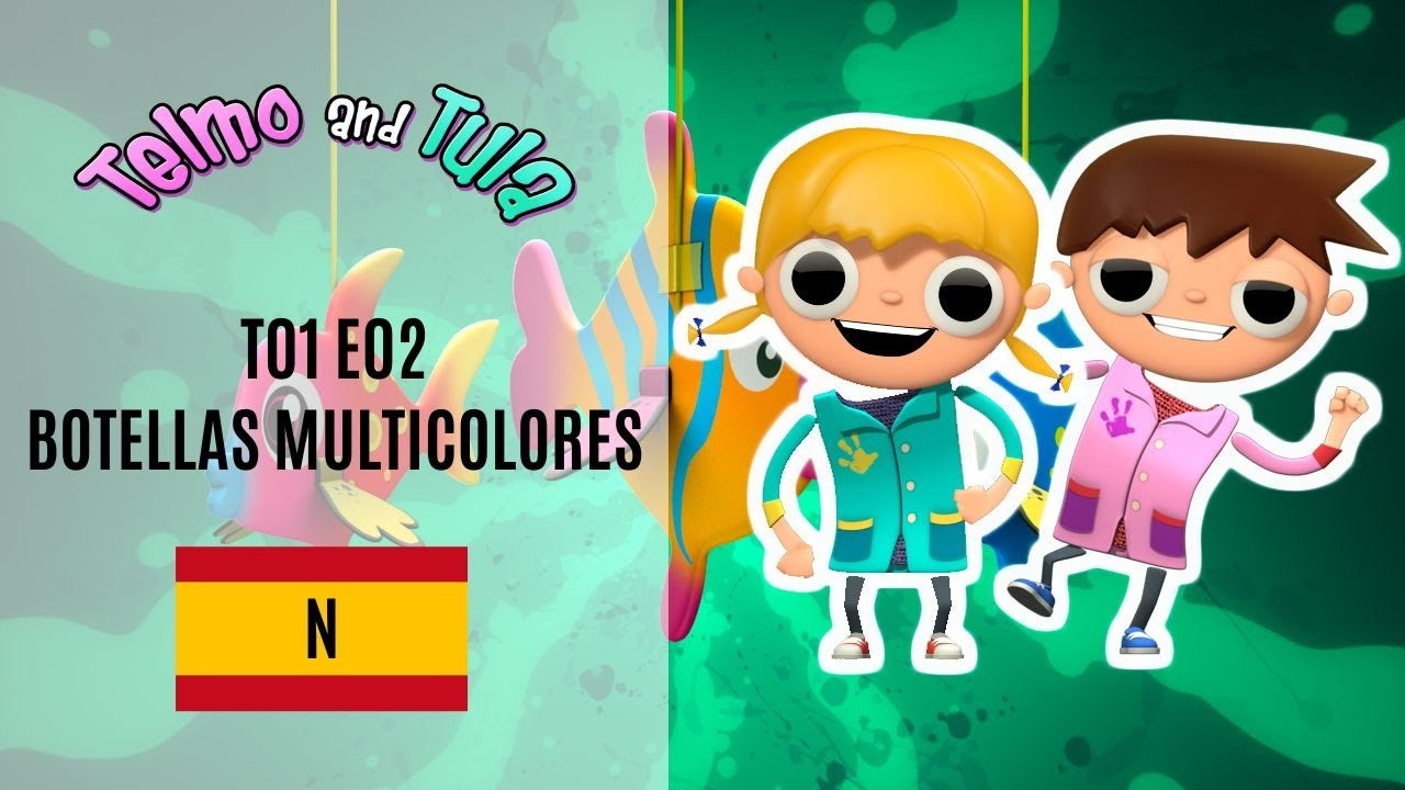Telmo & Tula Manualidades T01 E02: Botella de colores l Caricaturas Animadas l Dibujos para Niños l