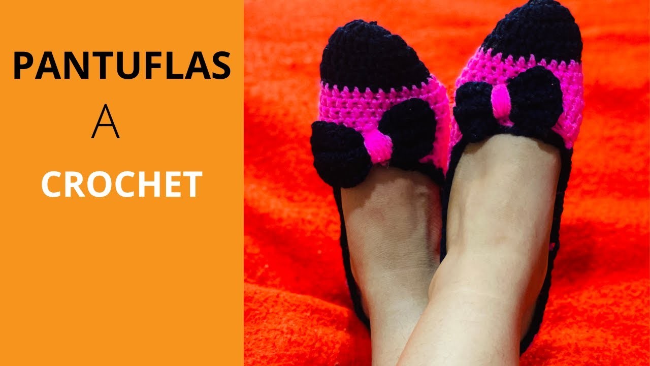 ???????? ANTENCION. COMO TEJER PANTUFLA.S PARA PRINCIPIANTES TODAS LAS TALLAS.FACIL Y CON POCO MATERIAL