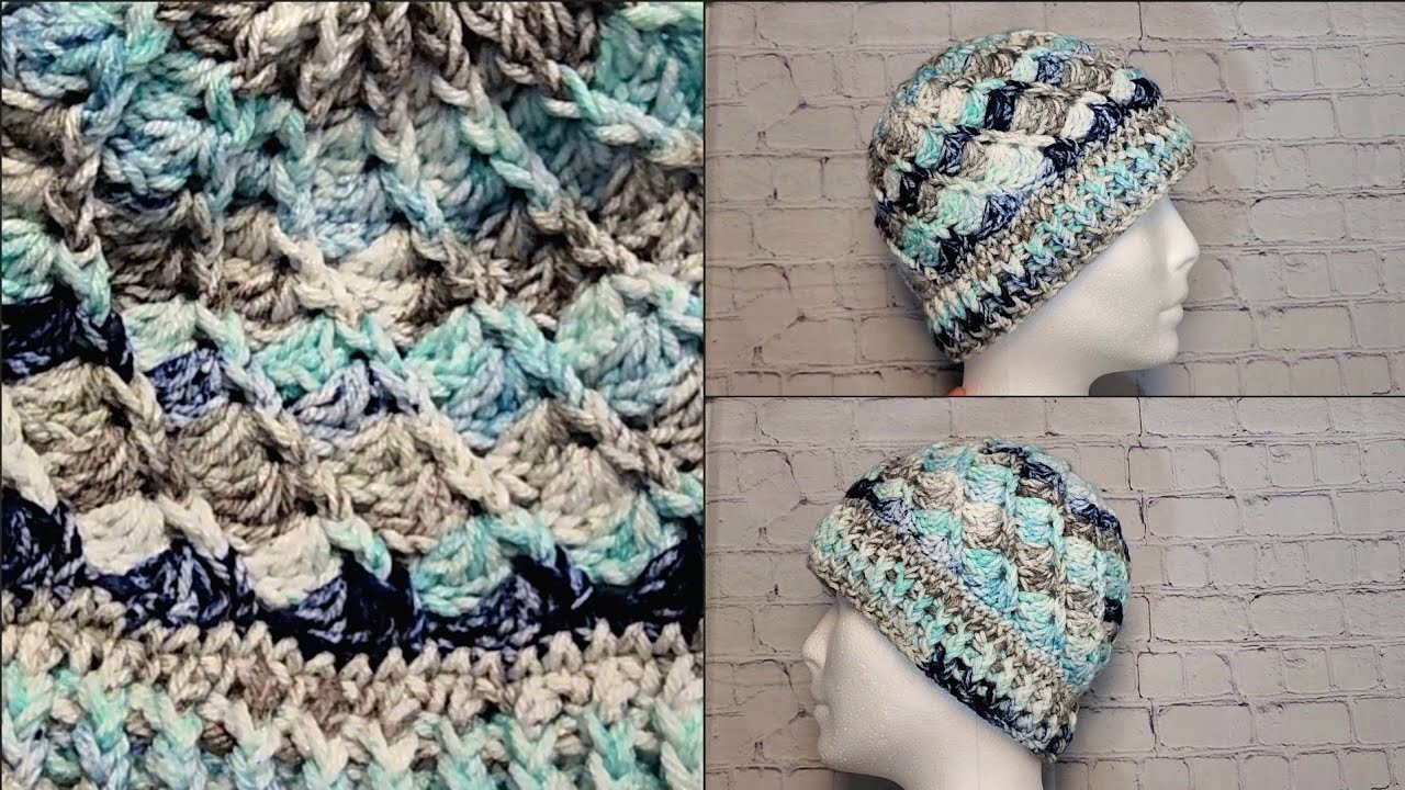 COMO SE TEJE UN GORRO CON PUNTO ESPIRAL A CROCHET. #crochet #yarn #tejido #knitting #tejer #craft