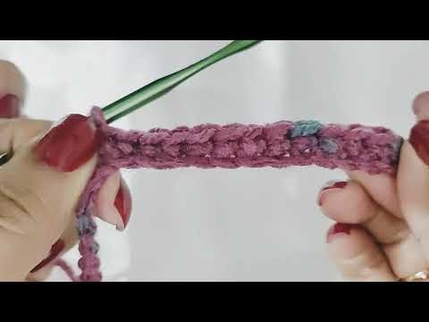 DIY ????Crochet -Ganchillo para principiantes????Punto bajo#beginnerscrochet #crochettutorial Vareta bajo