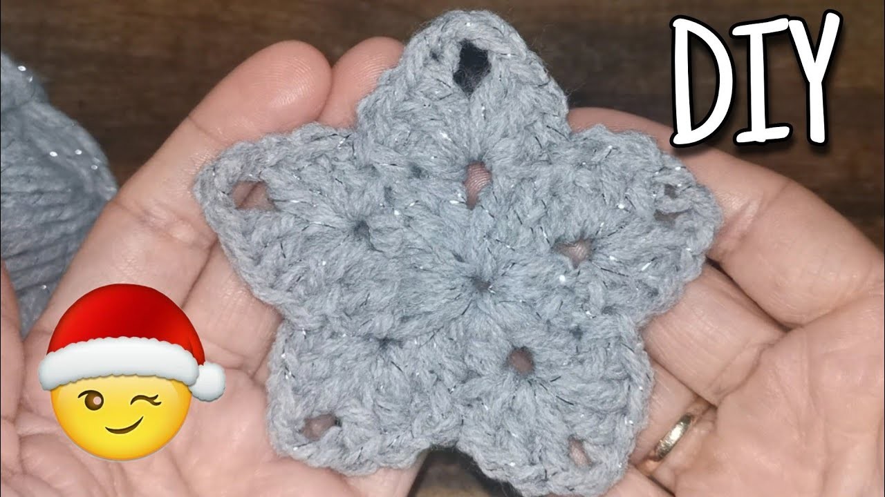 ✨????Estrella Navideña a crochet???????? paso a paso (subtítulos en español)