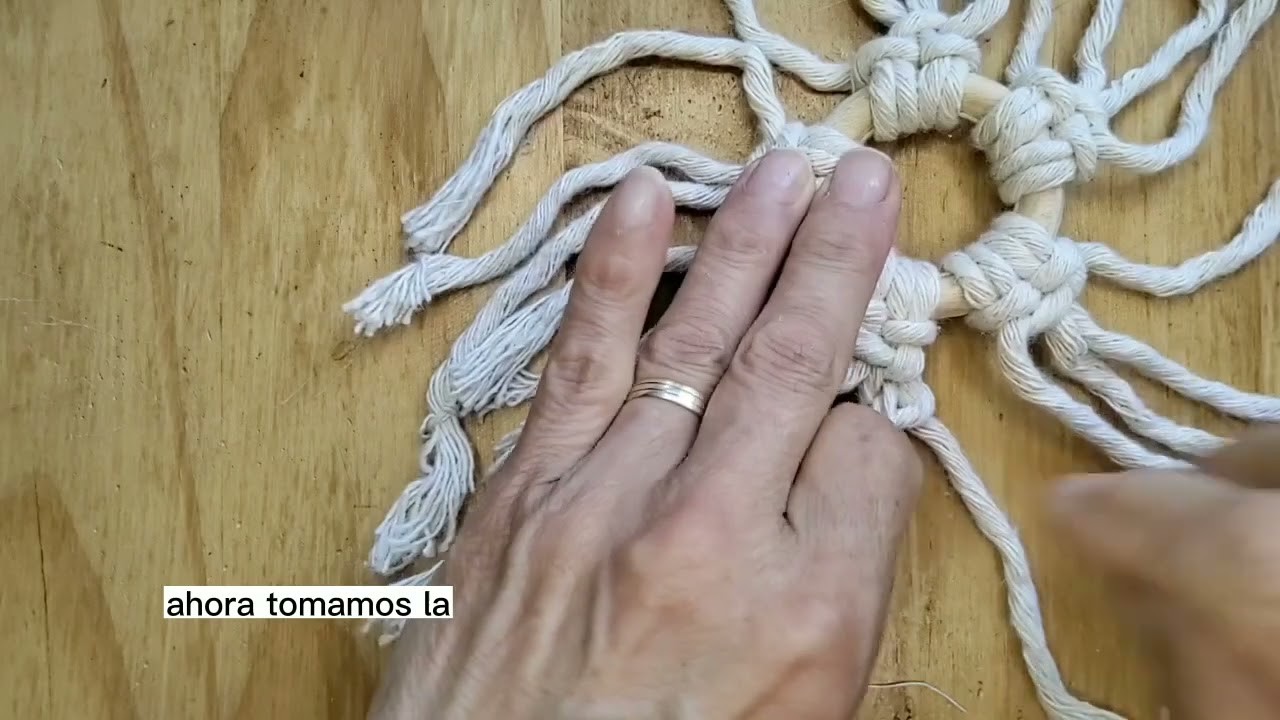 Estrella navideña ⭐ macramé