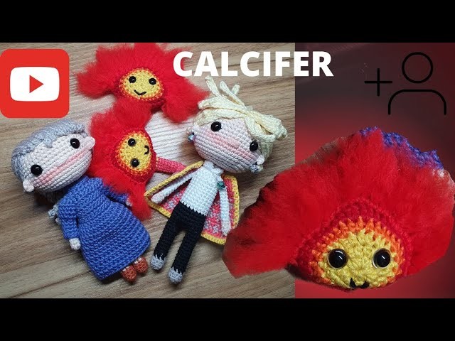 CALCIFER AMIGURUMI.LOS AMIGURUMIS DE ROOLEXITHO.CASTILLO DE BAGABUNDO