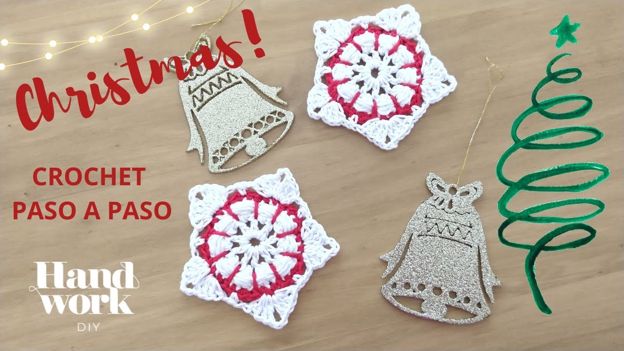 Cómo tejer estrellas a crochet para navidad | Ornamentos navideños de ganchillo