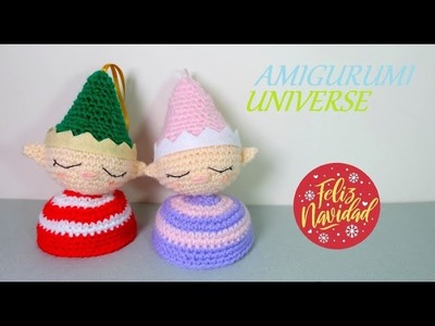 ????Elfos Mágicos de Navidad ???? Tutorial muñeco de ganchillo de Amigurumi Universe.