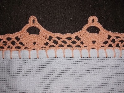 Hermosa orilla para servilletas