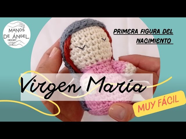 Virgen María crochet Nacimiento navideño. #crochet #crocheting