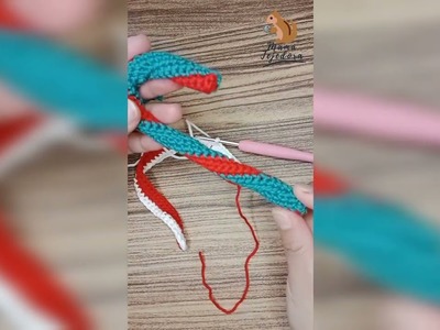 Bastón de caramelo tejido a crochet en simples pasos !!!
