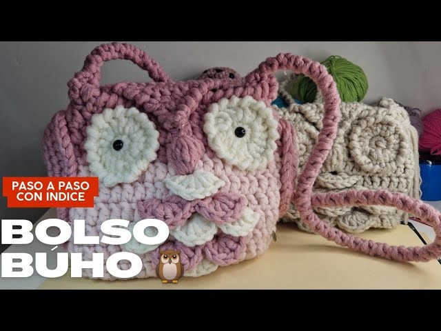 BOLSO BUHO ????????❤️????,  #CURSO GRATIS DE GANCHILLO❤️????????