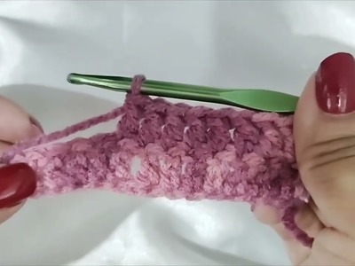 DIY???? Crochet-Ganchillo para principiantes Palos altos#comotejer  Punto alto vareta #crochettutorial