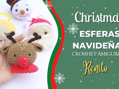 ESFERAS NAVIDEÑAS AMIGURUMI | Reno ???????? Tutorial tejido a crochet